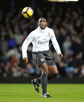 Images Dated 27th January 2010: Sol Campbell (Arsenal). Aston Villa 0: 0 Arsenal. Barclays Premier League
