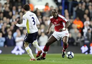 Images Dated 14th April 2010: Sol Campbell (Arsenal) Gareth Bale (Tottenham). Tottenham Hotspur 2: 1 Arsenal