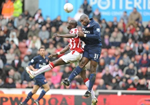 Sol Campbell (Arsenal) Mamady Sidibe (Stoke). Stoke City 3:1 Arsenal, FA Cup 4th round Sol Campbell (Arsenal) Mamady Sidibe (Stoke). Stoke City 3:1 Arsenal, FA Cup 4th round