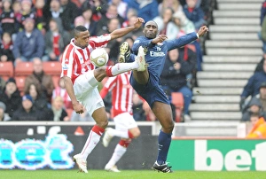 Sol Campbell (Arsenal) Ricardo Fuller (Stoke). Stoke City 3:1 Arsenal, FA Cup 4th round Sol Campbell (Arsenal) Ricardo Fuller (Stoke). Stoke City 3:1 Arsenal, FA Cup 4th round