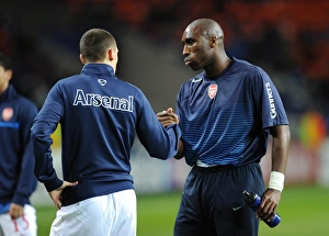 Sol Campbell and Thomas Vermaelen (Arsenal). FC Porto 2:1 Arsenal, UEFA Champions League
