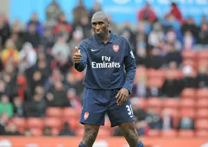 Stoke City V Arsenal - FA Cup 2009-10 Prints: Sol Campbell's Bittersweet Return: Arsenal's FA Cup Defeat at Stoke, 2010