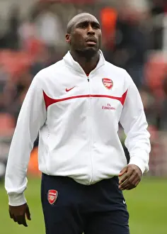 Stoke City V Arsenal - FA Cup 2009-10 Prints: Sol Campbell's Emotional Return: Arsenal's FA Cup Defeat at Stoke City (1/24/10)