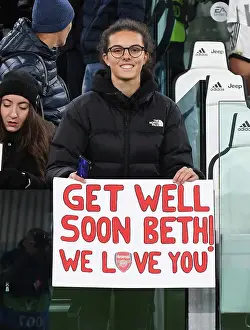 Juventus Women V Arsenal Women 2022-23 Prints: Get Well Soon, Beth Mead: Juventus vs