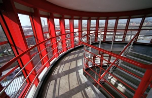 The stairs in the North Bank. Arsenal Stadium, Highbury, London, 25 / 3 / 2003