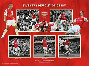 Images Dated 2012 March: Five Star Demolition Derby Arsenal v Spurs 2012