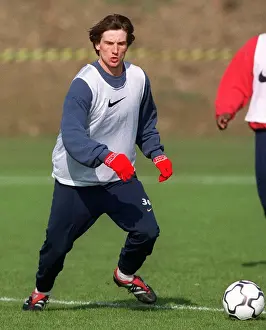 Stefan Malz during Arsenal training, pre Spartak Moscow match