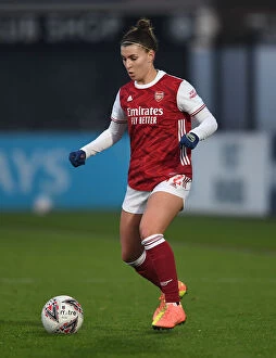 Images Dated 6th December 2020: Steph Catley in Action: Arsenal Women vs Birmingham City Women, FA WSL Match (December 2020)