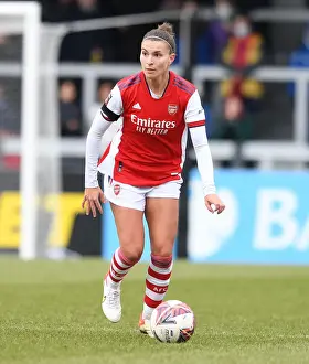 Arsenal Women V Manchester United Women 2021-22 Prints: Steph Catley in Action: Arsenal Women vs Manchester United Women - Barclays FA WSL Clash