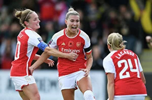 Images Dated 6th November 2023: Steph Catley's Thrilling Debut Goal: Arsenal Women Defeat Manchester City