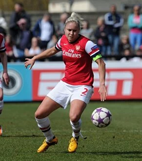 Arsenal Ladies v Wolfsburg 2012-13 Collection: Steph Houghton in Action: Arsenal Ladies vs. VfL Wolfsburg, 2013 UEFA Women's Champions League