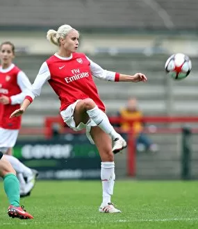 Arsenal Ladies v ZFK Masinac 2010-11 Collection: Steph Houghton (Arsenal). Arsenal Ladies 9: 0 ZFK Masinac. UEFA Womens Champions League