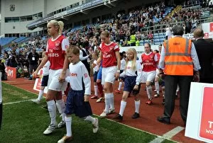 Steph Houghton and Ellen White (Arsenal). Arsenal Ladies 2: 0 Bristol Academy