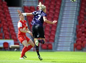 Steph Houghton scores Arsenals 1st goal. Arsenal Ladies 3: 0 Bristol Academy. Womens FA Cup Final