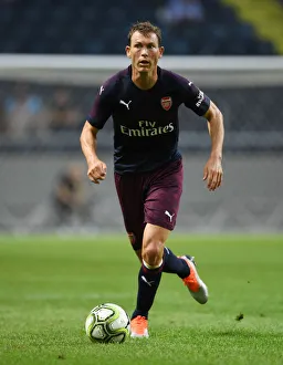 Stephan Lichtsteiner in Action: Arsenal vs. SS Lazio, Stockholm 2018