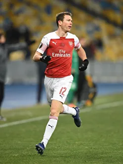FC Vorskla Poltava V Arsenal 2018-19 Prints: Stephan Lichtsteiner in Action: Arsenal vs. Vorskla Poltava, UEFA Europa League