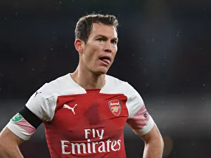 Arsenal V Blackpool Carabao Cup 2018-19 Prints: Stephan Lichtsteiner in Action: Arsenal vs Blackpool, Carabao Cup 2018-19