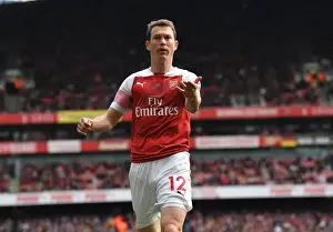 Stephan Lichtsteiner in Action: Arsenal vs Brighton & Hove Albion, Premier League 2018-19