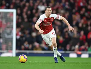 Arsenal V Huddersfield Town - 2018-19 Prints: Stephan Lichtsteiner in Action: Arsenal vs Huddersfield Town, Premier League 2018-19