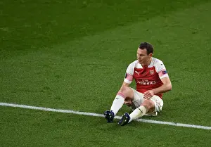 Arsenal V Sporting Clube De Portugal 2018-19 Prints: Stephan Lichtsteiner in Action: Arsenal vs Sporting CP