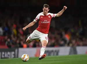 Arsenal V FC Vorskla Poltava 2018_19 Prints: Stephan Lichtsteiner in Action: Arsenal vs Vorskla Poltava, UEFA Europa League 2018-19