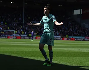 Burnley V Arsenal 2018-19 Prints: Stephan Lichtsteiner in Action: Burnley vs. Arsenal, Premier League 2018-19
