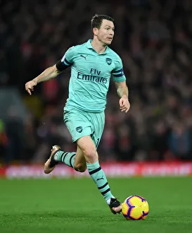 Liverpool V Arsenal 2018-19 Prints: Stephan Lichtsteiner in Action: Liverpool vs Arsenal, Premier League 2018-19