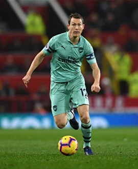 Manchester United v Arsenal 2018-19 Collection: Stephan Lichtsteiner in Action: Manchester United vs. Arsenal, Premier League 2018-19