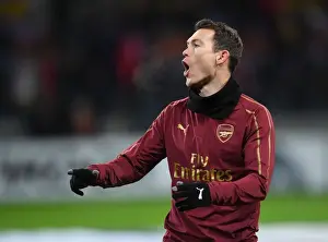 BATE Borisov V Arsenal 2018-19 Prints: Stephan Lichtsteiner Gears Up: Arsenal vs BATE Borisov