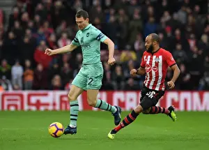 Southampton V Arsenal 2018-19 Prints: Stephan Lichtsteiner vs. Nathan Redmond: Battle at St