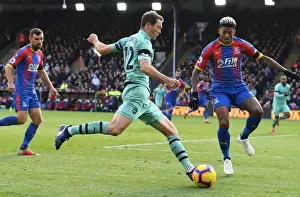 Crystal Palace V Arsenal 2018-19 Prints: Stephan Lichtsteiner vs. Patrick van Aanholt: Battle at Selhurst Park - Crystal Palace vs