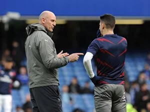 Images Dated 4th February 2017: Steve Bould (Arsenal Assistant manager) Gabriel (Arsenal)