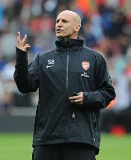 Arsenal V Anderlecht 2012-13 - Pre Season Prints: Steve Bould: Arsenal Assistant Manager at 2012-13 Pre-Season Match against Anderlecht