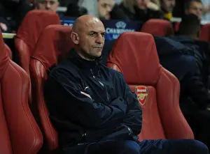 Arsenal V Schalke 04 2012-13 Prints: Steve Bould: Arsenal Assistant Manager Before Arsenal FC vs
