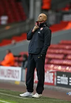 Liverpool v Arsenal 2008-9 Youth Cup Gallery: Steve Bould the Arsenal Youth Team Coach
