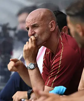 Borehamwood V Arsenal 2018-19 Prints: Steve Bould at Borehamwood's Meadow Park: Arsenal's Pre-Season Friendly
