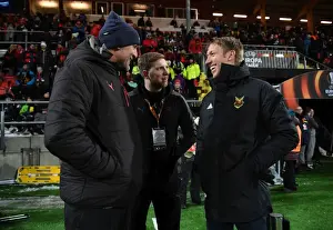 Ostersunds V Arsenal 2017-18 Prints: Steve Bould and Graham Potter: Pre-Match Chat Before Ostersunds FK vs Arsenal