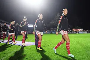 Arsenal Women V West Ham United Women 2022-23 Prints: Stina Blackstenius Gears Up: Arsenal Women Face West Ham United in Barclays WSL Showdown