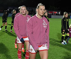 Arsenal Women V Aston Villa Women - Conti Cup 2023 Prints: Stina Blackstenius Prepares for Arsenal's FA Women's League Cup Showdown against Aston Villa