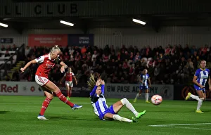 Arsenal Women V Brighton And Hove Albion Women 2022-23 Prints: Stina Blackstenius Scores Arsenal's Second Goal in FA WSL Match Against Brighton & Hove Albion