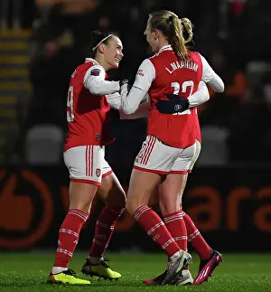 Arsenal Women V Liverpool Women 2022-23 Prints: Stina Blackstenius Scores First Goal for Arsenal Women Against Liverpool in FA Super League