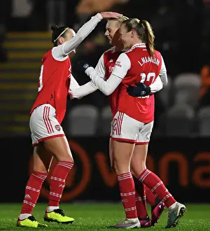 Arsenal Women V Liverpool Women 2022-23 Prints: Stina Blackstenius Scores the Opener: Arsenal Women Triumph Over Liverpool Women in FA Women's Super League