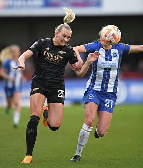Images Dated 11th May 2023: Stina Blackstenius's Star Performance: Arsenal Secure FA Women's Super League Victory Over Brighton