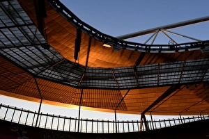 Arsenal V Östersunds FK 2017-18 Prints: Sunset over Emirates Stadium: Arsenal vs Östersunds FK, UEFA Europa League