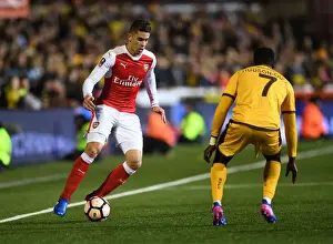 Sutton United V Arsenal 2016-17 Prints: Sutton United vs. Arsenal: The FA Cup Fifth Round Clash - Gabriel vs. Hudson-Odoi