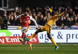 Sutton United V Arsenal 2016-17 Prints: Sutton United's FA Cup Upset: Ainsley Maitland-Niles vs. Bedsente Gomis