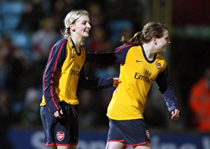 Suzanne Grant celebrates scoring Arsenals 5th goal