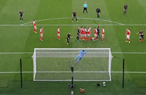 Arsenal V Southampton 2016-17 Prints: Tadic's Stunning Free Kick: Southampton Stuns Arsenal at Emirates (2016-17)