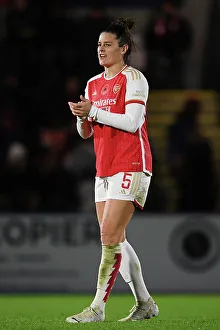 Tense Moment: Jennifer Beattie's Reaction at the Arsenal Women vs. Bristol City Women Conti Cup Match