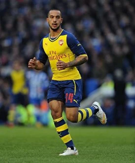 Images Dated 25th January 2015: Theo Walcott in Action: Arsenal vs. Brighton & Hove Albion, FA Cup 2014/15
